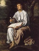 Diego Velazquez Saint john the Evangelist on the Island of Patmos painting